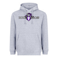 Heather Grey holy cross crusaders Heavyweight Hoodie - linhVisuals