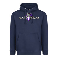 Navy holy cross crusaders Heavyweight Hoodie - linhVisuals