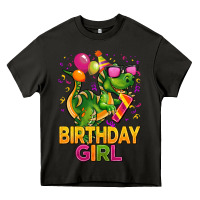 Asphalt 1st birthday girl t rex pink Heavy Core Tee - CowGirlArtShop