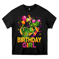 Black 1st birthday girl t rex pink Heavy Core Tee - CowGirlArtShop