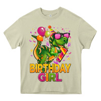 Mossy 1st birthday girl t rex pink Heavy Core Tee - CowGirlArtShop