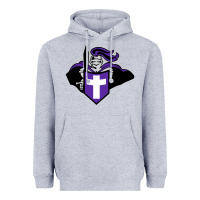 Heather Grey holy cross crusaders Heavyweight Hoodie - linhVisuals