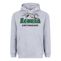 Heather Grey loyola (md) greyhounds Heavyweight Hoodie - linhVisuals