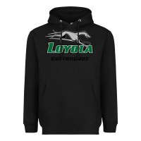 Black loyola (md) greyhounds Heavyweight Hoodie - linhVisuals