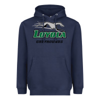 Navy loyola (md) greyhounds Heavyweight Hoodie - linhVisuals