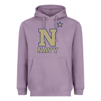 Lavender navy midshipmen Heavyweight Hoodie - linhVisuals