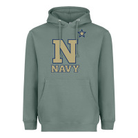 Sage navy midshipmen Heavyweight Hoodie - linhVisuals