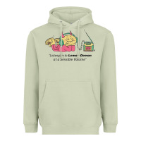 Matcha listening to lemon demon Heavyweight Hoodie - linhVisuals