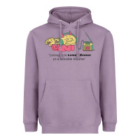 Lavender listening to lemon demon Heavyweight Hoodie - linhVisuals