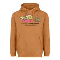 Meerkat listening to lemon demon Heavyweight Hoodie - linhVisuals