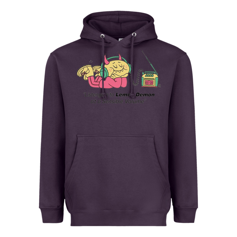Listening To Lemon Demon Heavyweight Hoodie by linhVisuals | Teevron