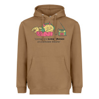 Toasted Coconut listening to lemon demon Heavyweight Hoodie - linhVisuals