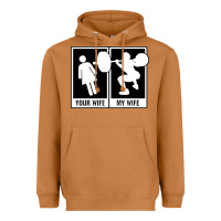 Meerkat your wife my wife weightlifting Heavyweight Hoodie - linhVisuals