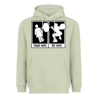 Matcha your wife my wife weightlifting Heavyweight Hoodie - linhVisuals