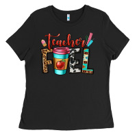 Black teacher fuel Ladies Tee - OliviaCreatesArt