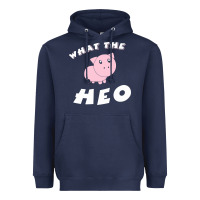 Navy what the heo Heavyweight Hoodie - linhVisuals