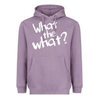 Lavender what the what Heavyweight Hoodie - linhVisuals
