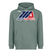 Sage moto america Heavyweight Hoodie - linhVisuals