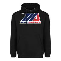 Black moto america Heavyweight Hoodie - linhVisuals
