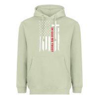 Matcha in god we trust with patriotic vintage american flag t shirt Heavyweight Hoodie - linhVisuals