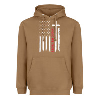 Toasted Coconut in god we trust with patriotic vintage american flag t shirt Heavyweight Hoodie - linhVisuals