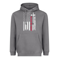 Storm in god we trust with patriotic vintage american flag t shirt Heavyweight Hoodie - linhVisuals