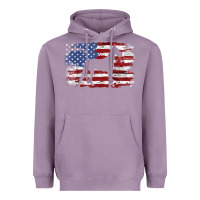 Lavender great dane vintage american flag t shirt Heavyweight Hoodie - linhVisuals