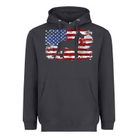 Smoke great dane vintage american flag t shirt Heavyweight Hoodie - linhVisuals