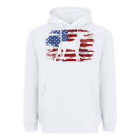 White great dane vintage american flag t shirt Heavyweight Hoodie - linhVisuals