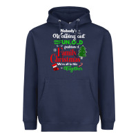 Navy family christmas vacation pajamas Heavyweight Hoodie - linhVisuals