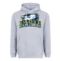 Heather Grey la salle Heavyweight Hoodie - linhVisuals