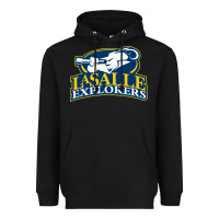 Black la salle Heavyweight Hoodie - linhVisuals
