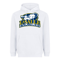 White la salle Heavyweight Hoodie - linhVisuals