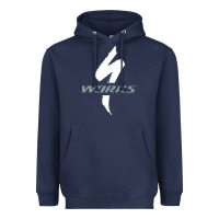 Navy Specialized Bikes Bicycle Heavyweight Hoodie - linhVisuals