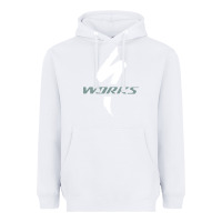 White Specialized Bikes Bicycle Heavyweight Hoodie - linhVisuals