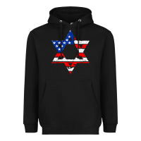 Hanukah American Flag Star Of David   Jewish Chanukah T Shirt Heavyweight Hoodie | Teevron