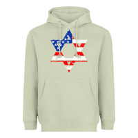 Matcha hanukah american flag star of david   jewish chanukah t shirt Heavyweight Hoodie - linhVisuals