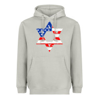 Moon Dust hanukah american flag star of david   jewish chanukah t shirt Heavyweight Hoodie - linhVisuals
