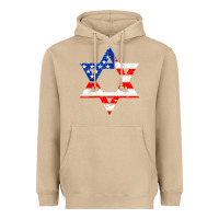 Mushroom hanukah american flag star of david   jewish chanukah t shirt Heavyweight Hoodie - linhVisuals