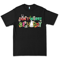 Black Don't worry be hoppy Easter Day Premium Tee - HowdyJamesFarm