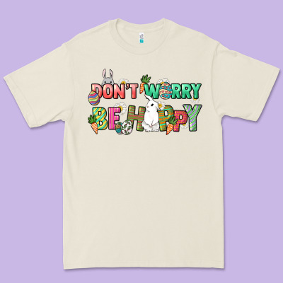 Don't Worry Be Hoppy Easter Day Premium Tee Designed By Howdyjamesfarm