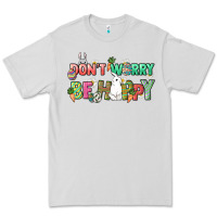 Dove Grey Don't worry be hoppy Easter Day Premium Tee - HowdyJamesFarm