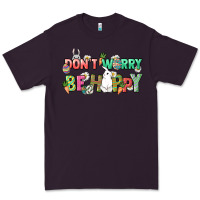 Plum Don't worry be hoppy Easter Day Premium Tee - HowdyJamesFarm