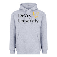 Heather Grey devry advantage academy vectorized Heavyweight Hoodie - linhVisuals