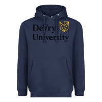 Navy devry advantage academy vectorized Heavyweight Hoodie - linhVisuals