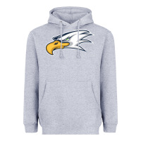 Heather Grey eagle high school Heavyweight Hoodie - linhVisuals