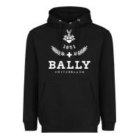 Black bally Heavyweight Hoodie - linhVisuals