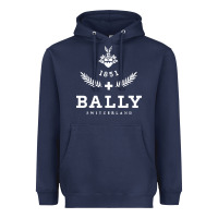 Navy bally Heavyweight Hoodie - linhVisuals