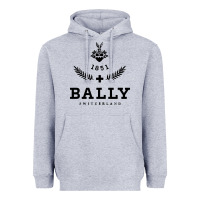 Heather Grey bally Heavyweight Hoodie - linhVisuals