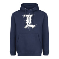 Navy ryuzaki Heavyweight Hoodie - linhVisuals